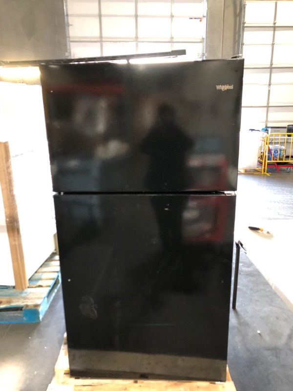 Photo 4 of  Whirlpool 33" Wide Top-Freezer Refrigerator - Black