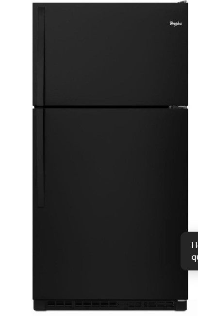 Photo 1 of  Whirlpool 33" Wide Top-Freezer Refrigerator - Black