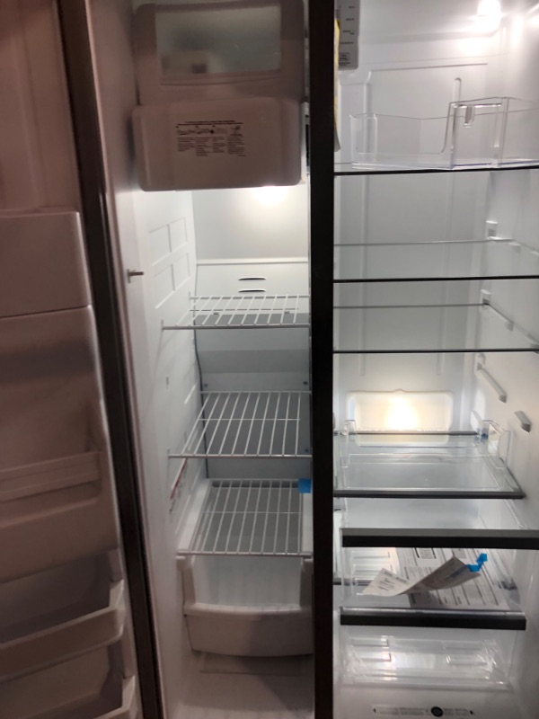 Photo 7 of ***USED***Whirlpool 24.6-cu ft Side-by-Side Refrigerator with Ice Maker (Fingerprint Resistant Stainless Steel)