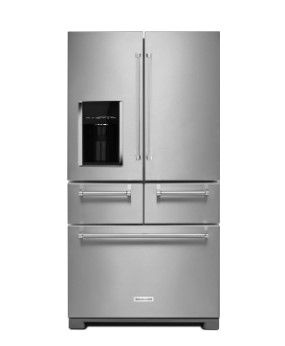 Photo 1 of KitchenAid® 25.8 Cu. Ft. Stainless Steel French Door Refrigerator