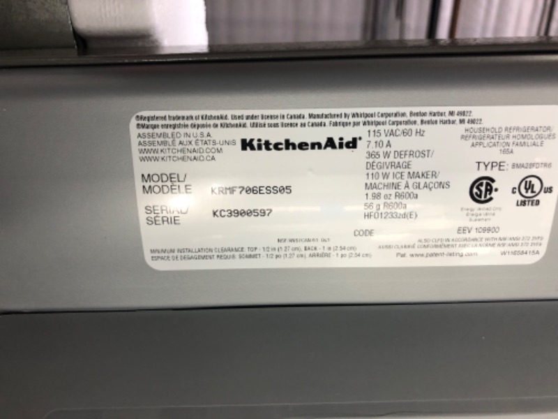 Photo 13 of *MINOR DENTS*
KitchenAid® 25.8 Cu. Ft. Stainless Steel French Door Refrigerator