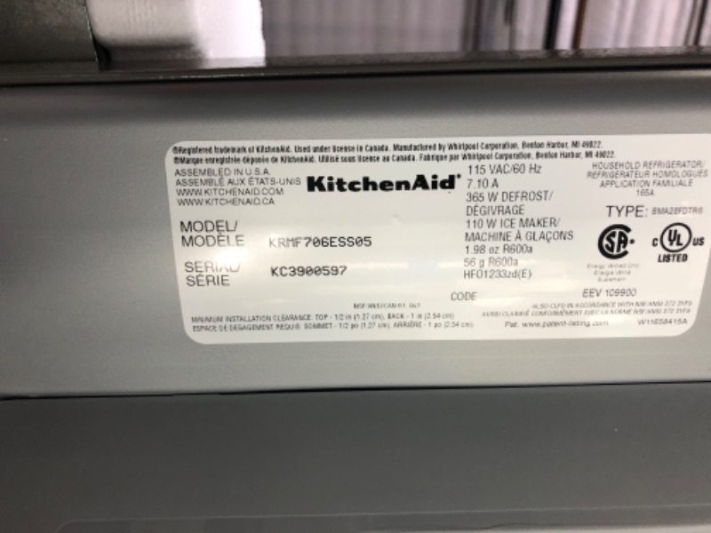 Photo 1 of *MINOR DENTS*
KitchenAid® 25.8 Cu. Ft. Stainless Steel French Door Refrigerator