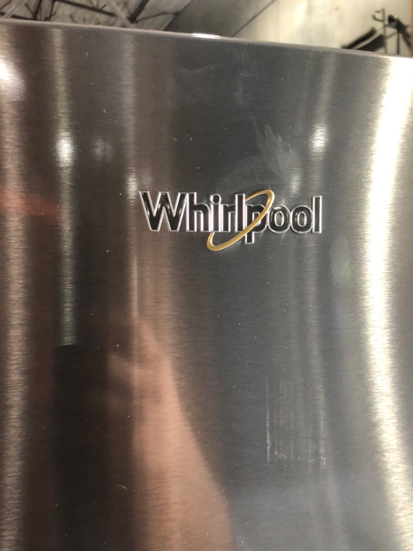 Photo 9 of **USED, HAS DENT, TESTED HAS POWER**  WHIRLPOOL 36-inch Wide French Door Refrigerator - 27 cu. ft.