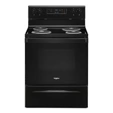 Photo 1 of **USED, LIKE NEW CONDITION, OUTLET DAMAGED, UNABLE TO TEST(NEEDS REPLACEMENT POWER CORD**  WHIRLPOOL 30 in. 4.8 cu. ft. 4-Burner Electric Range with Keep Warm Setting in Black with Storage Drawer