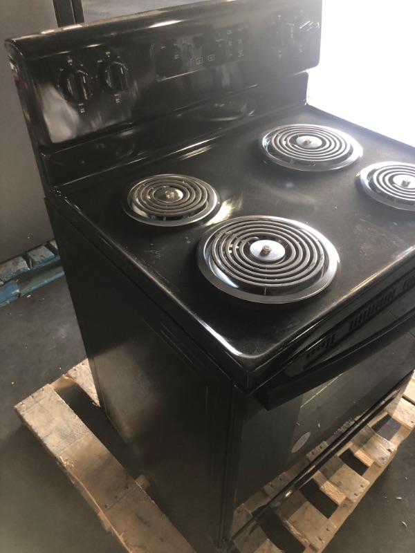 Photo 8 of **USED, LIKE NEW CONDITION, OUTLET DAMAGED, UNABLE TO TEST(NEEDS REPLACEMENT POWER CORD**  WHIRLPOOL 30 in. 4.8 cu. ft. 4-Burner Electric Range with Keep Warm Setting in Black with Storage Drawer