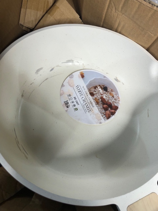 Photo 2 of *****NON REFUNDABLE NO RETURNS SOLD AS IS*****
CAROTE, White Granite Induction Cookware 