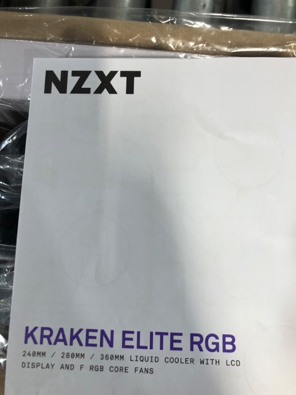 Photo 1 of NZXT Kraken Elite RGB 360-360mm AIO CPU Liquid Cooler - Radiator Black