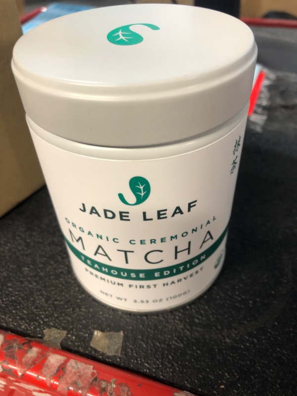 Photo 2 of **PREVIOUSLY UNOPENED BOX, STILL SEALED**Jade Leaf Organic Ceremonial Grade Matcha Green Tea Powder - 