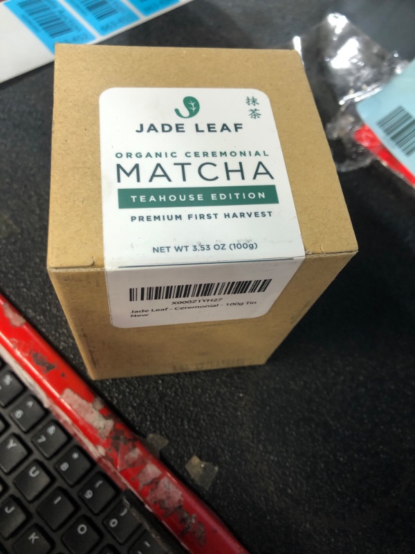 Photo 3 of **PREVIOUSLY UNOPENED BOX, STILL SEALED**Jade Leaf Organic Ceremonial Grade Matcha Green Tea Powder - 