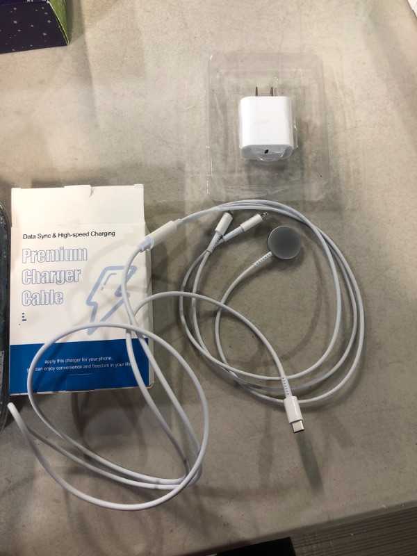 Photo 3 of 2 in 1 USB C Charger for iPhone?Watch, Cable 6ft with 20W Wall Charger Block 