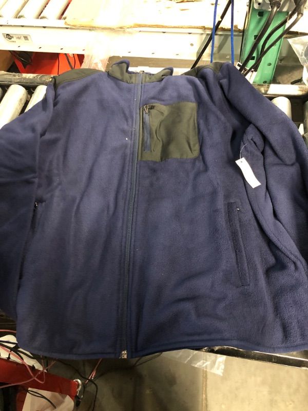 Photo 2 of Amazon Essentials Men's Full-Zip Fleece Jacket Navy MEDIUM