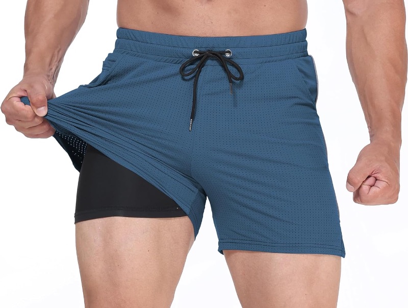 Photo 1 of Mens Fitted Mesh 5" Athletic Shorts