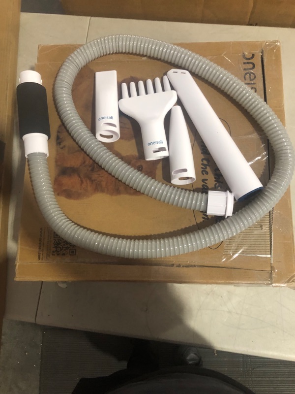 Photo 1 of (USED AND MISSING ITEMS) oneisall Dog Grooming Vacuum Blow Dryer and Clippers, Dog Grooming Kit 