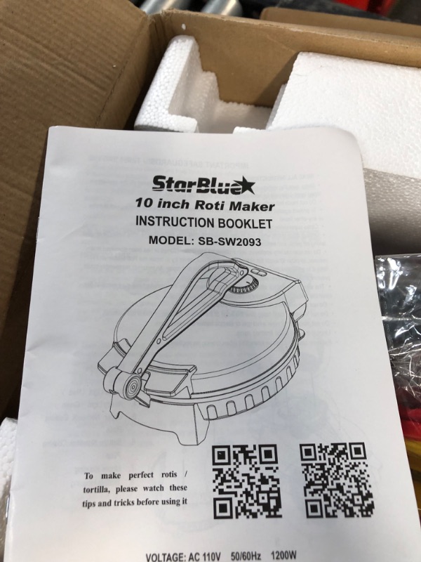 Photo 5 of 10inch Roti Maker by StarBlue with FREE Roti Warmer