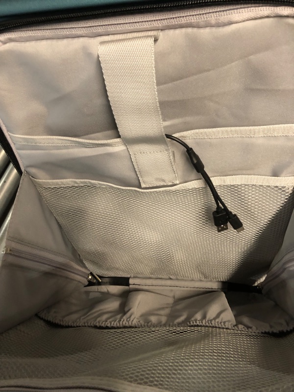 Photo 1 of * used * wont unlock * 
LUGGEX Teal 20 Inch Carry on Luggage with Pocket Compartment