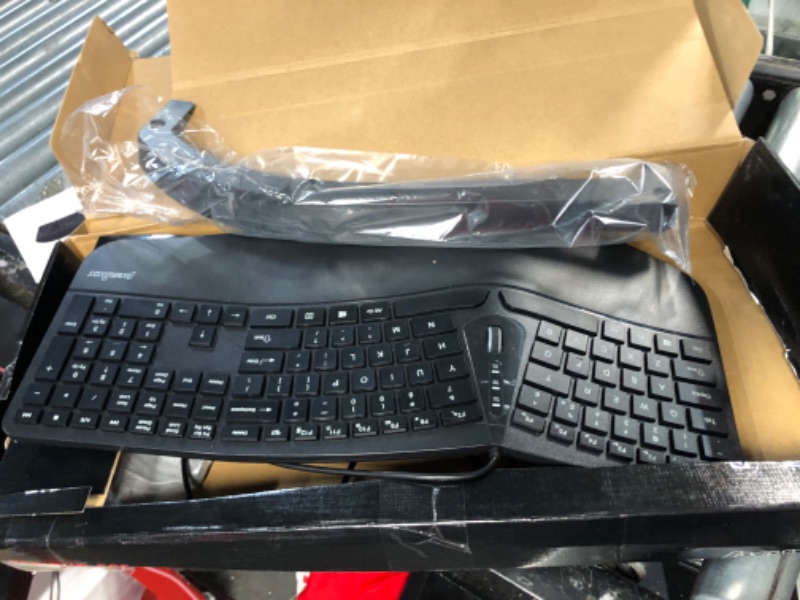 Photo 2 of Perixx Periduo-505, Wired USB Ergonomic Split Keyboard and Vertical Mouse Combo 