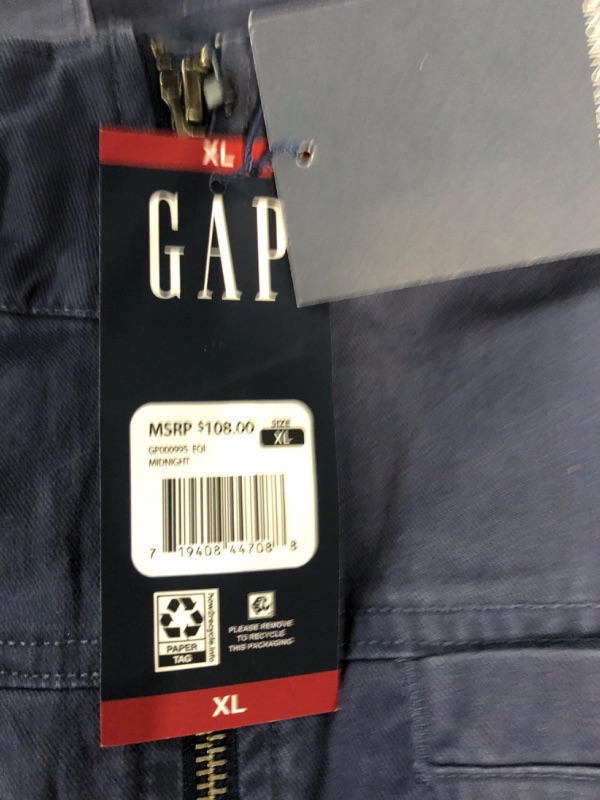 Photo 2 of GAP Women's Full Zip Adjustable Drawcord Waist Utility Field Jacket (Midnight, XL)