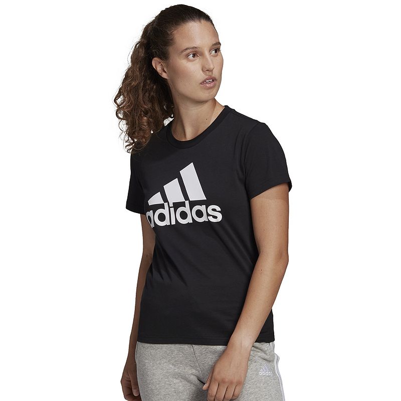 Photo 1 of didas Womens Crew Neck Short Sleeve T-Shirt, Xx-large, Black