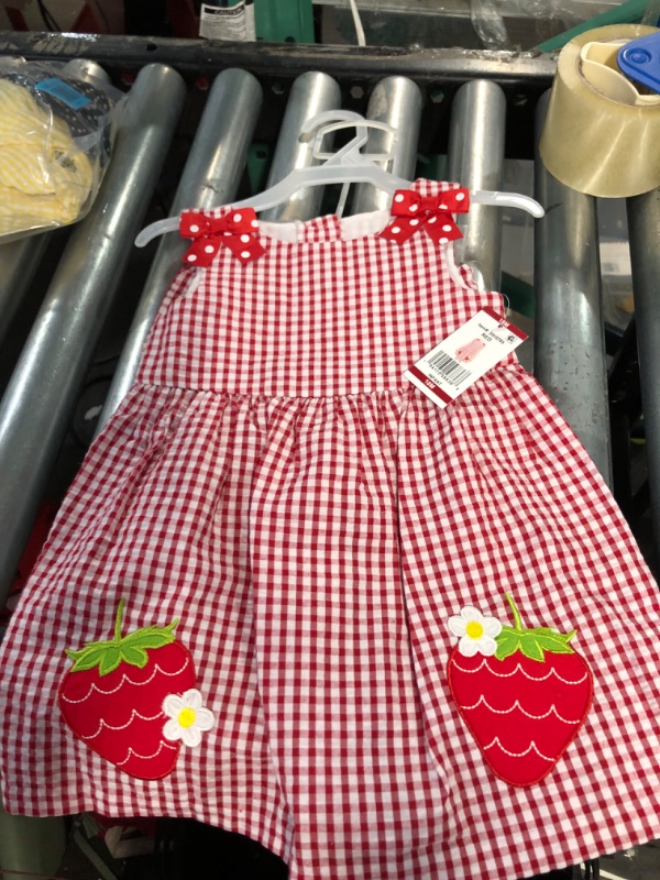 Photo 1 of Counting Daisies Girl's Seersucker Ruffled Collar Sleeveless Dress