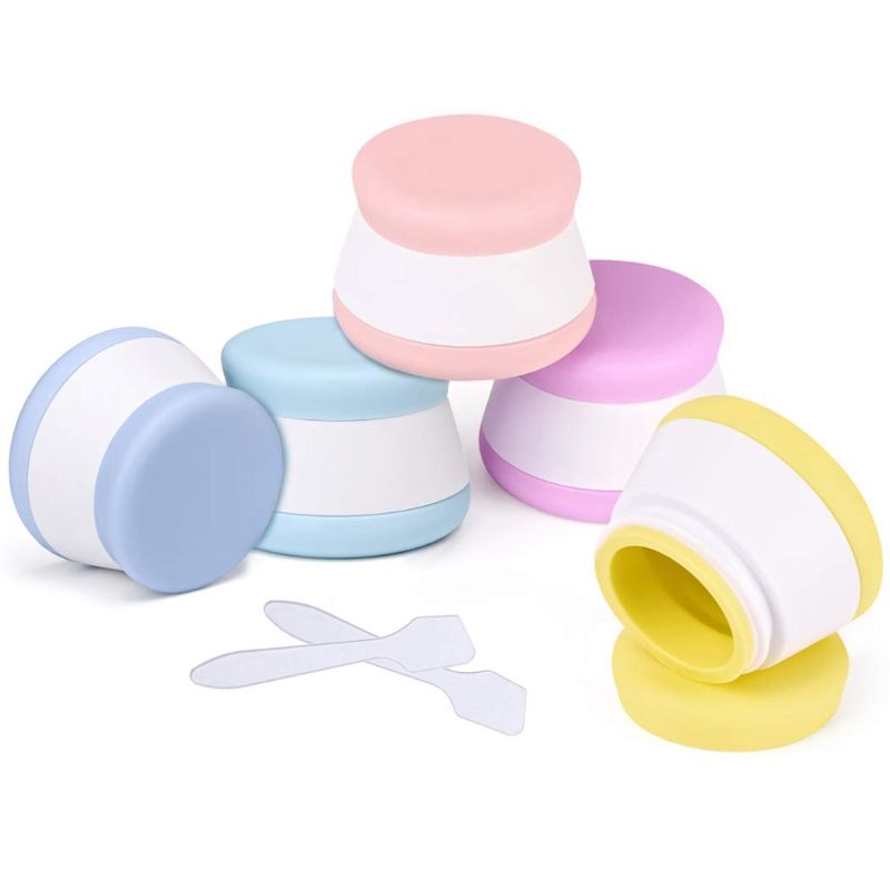 Photo 1 of  5 Pack Travel Containers, TSA Approved 20ml Leakproof Silicone Cream Jars  