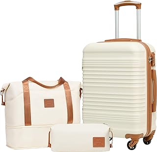 Photo 1 of ***20in*** Coolife Luggage Sets Suitcase Set 3 Piece Luggage Set Carry On Hardside Luggage with TSA  