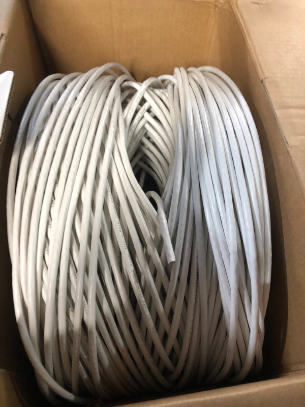 Photo 3 of Cat6 Plenum (CMP) 1000ft Cable, 23AWG | 100% Solid Bare Copper  