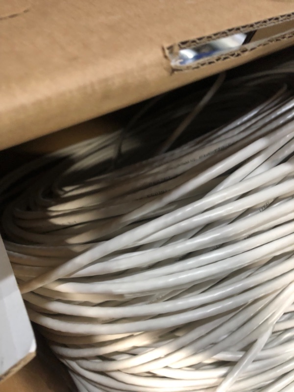 Photo 2 of Cat6 Plenum (CMP) 1000ft Cable, 23AWG | 100% Solid Bare Copper  