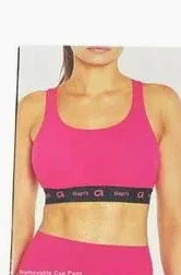 Photo 1 of GAP Fit Women's 4 Way Stretch Moisture Wicking Racerback Sports Bra (Fuchsia Purple, XS (32 A/B))
