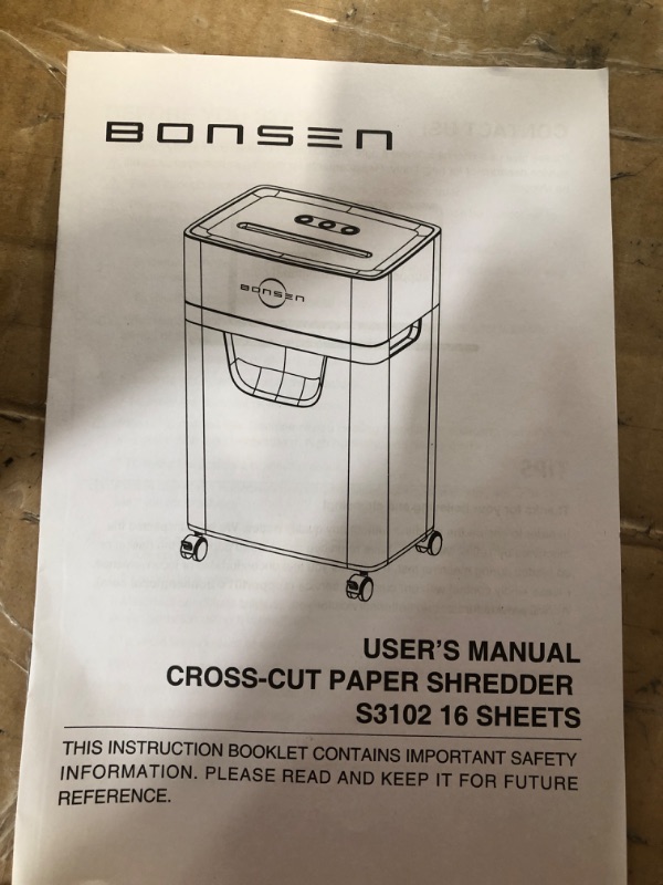 Photo 4 of BONSEN 15-Sheet Heavy Duty Paper Shredder for Office