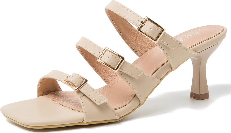 Photo 1 of Eugisy Square Toe Heeled Sandals for Women SIZE 42 EU