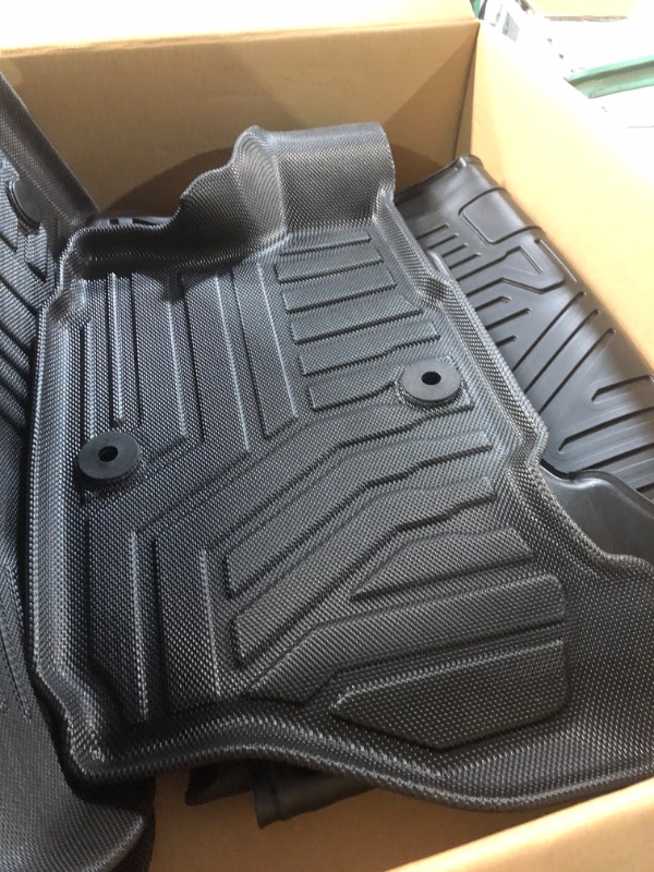 Photo 6 of Mixsuper Floor Mats and Cargo Liner for 2021-2023 Jeep Wrangler 4XE (Not for 2 Door/JL Unlimited Models) Custom Fit All Weather 2 Row Floor Liners and Trunk Mats Set Black