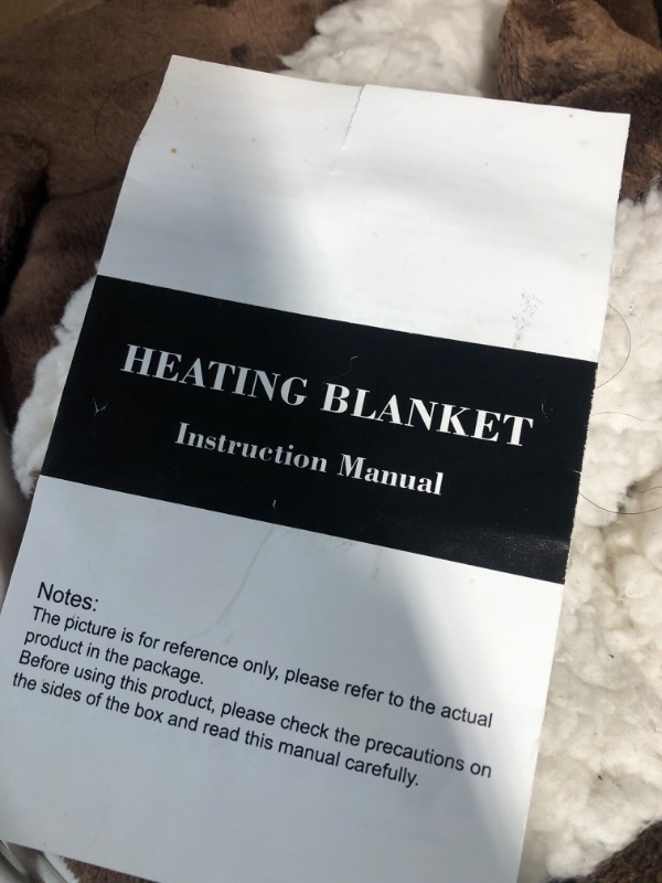 Photo 3 of **DOES NOT HEAT**
Electric Heated Blanket Throw King Size,Sherpa Twin Warming Electric Blanket