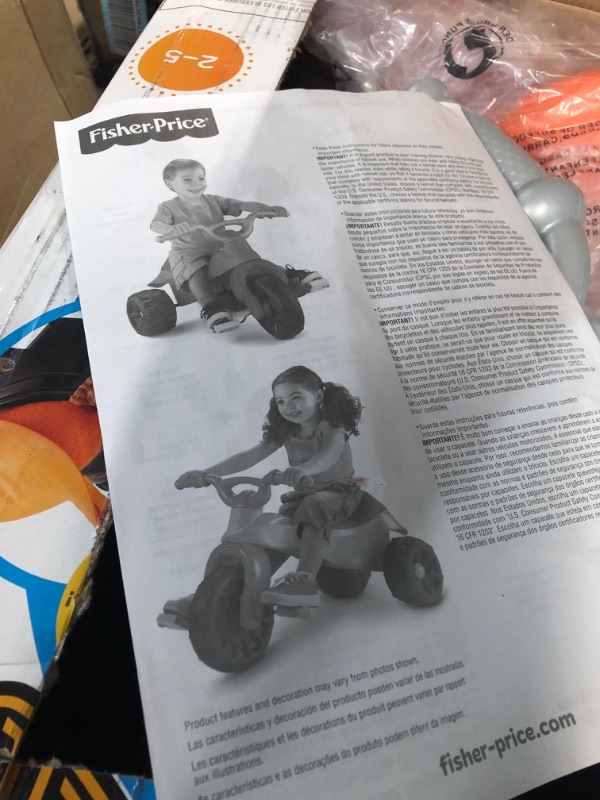 Photo 3 of [READ NOTES]
Fisher-Price Harley-Davidson Tricycle with Handlebar Grips and Storage Area, Multi-Terrain Tires, Tough Trike [Amazon Exclusive]