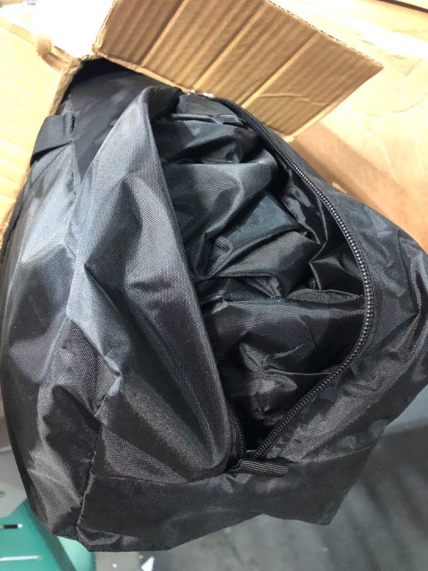 Photo 2 of **MAJOR DAMAGE** FOR PARTS
Bike Storage Tent Portable Shed Cover for Bikes, 47" Depth Night Black