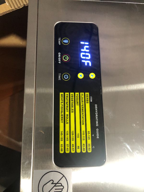 Photo 1 of ***USED AND DIRTY - POWERS ON - UNABLE TO TEST FURTHER***
Colzer Dehydrators for Food and Jerky, 6 Tray Food Dehydrator Machine