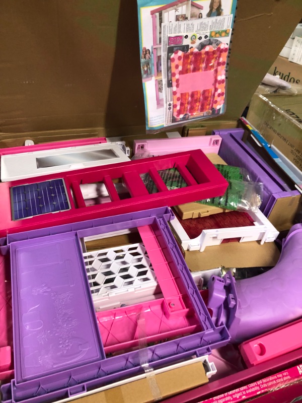 Photo 2 of Barbie Dreamhouse, Doll House Playset with 70+ Accessories Including Transforming Furniture, Elevator, Slide, Lights & Sounds Wheelchair