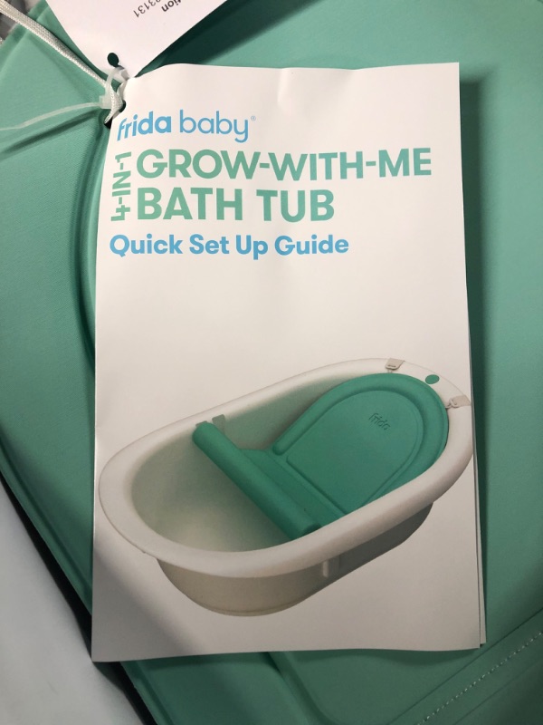 Photo 3 of 4-in-1 Grow-with-Me Bath Tub by Frida Baby Transforms Infant Bathtub to Toddler Bath Seat with Backrest for Assisted Sitting in Tub