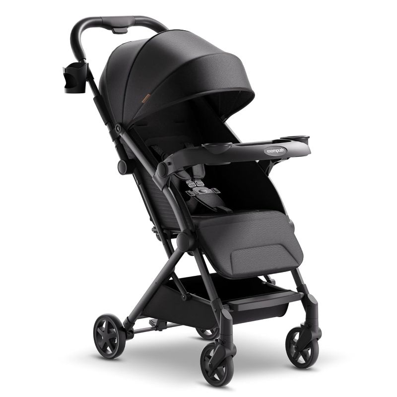 Photo 1 of **SEE NOTES** Mompush Lithe V2 Lightweight Stroller + Snack Tray, Ultra-Compact Fold & Airplane Ready