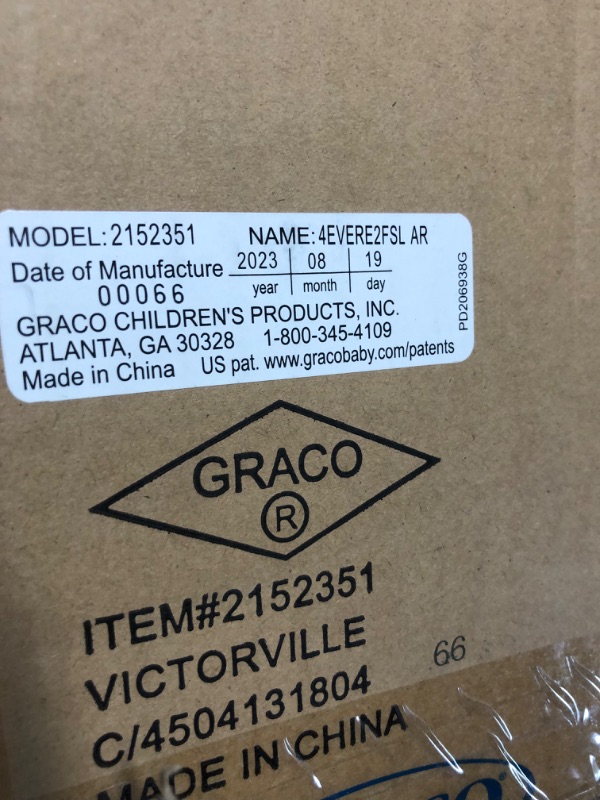 Photo 4 of *SEE NOTES* Graco® Premier 4Ever® DLX Extend2Fit® SnugLock® 4-in-1 Car Seat Featuring Anti-Rebound Bar, Midtown