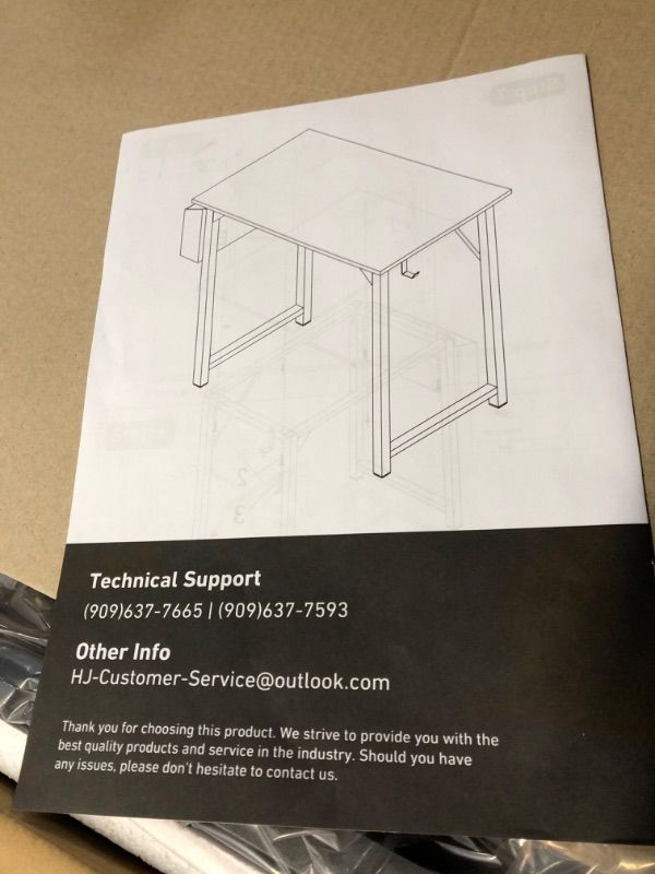 Photo 1 of Small Computer Desk Study Table for Small Spaces Home Office 31 Inch Rustic Student Laptop PC 