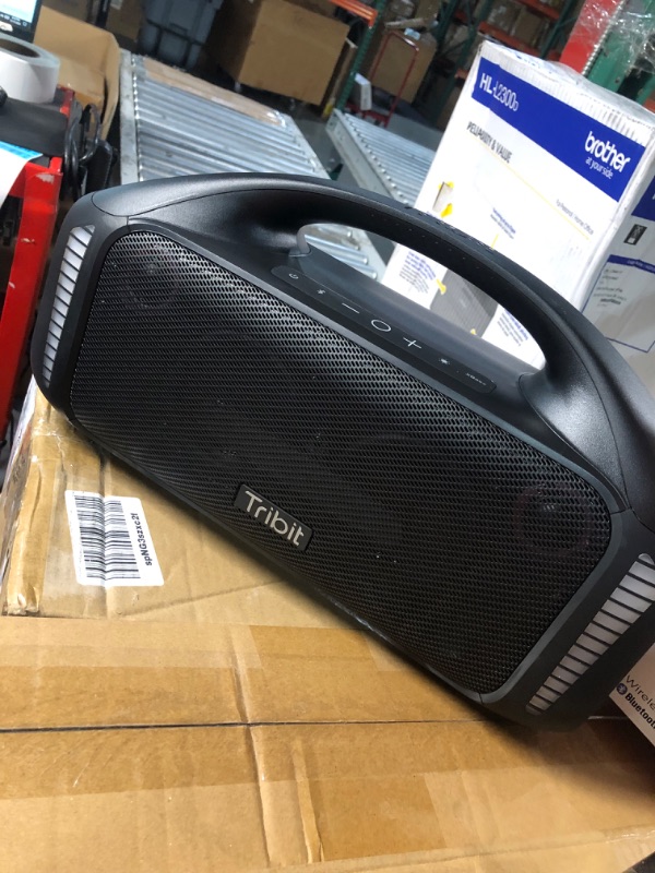 Photo 3 of Tribit StormBox Blast Portable Speaker: 90W Loud Stereo Sound with XBass, IPX7 Waterproof Bluetooth Speaker with LED Light, PowerBank, Bluetooth 5.3&TWS, Custom EQ, 30H Playtime, Outdoor/Camping/Party