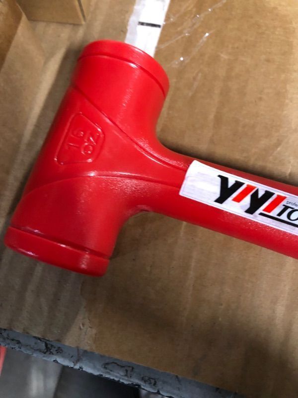 Photo 2 of ***STOCK PHOTO FOR REFERENCE ONLY*** YIYITOOLS Dead Blow Hammer-16 oz (1LB)?Red and Black, 3 Pack