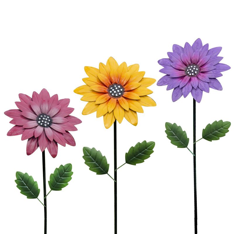 Photo 1 of ***STOCK PHOTO FOR REFERENCE ONLY*** Hofriyo 3 Pack Flower Garden Stakes Decor