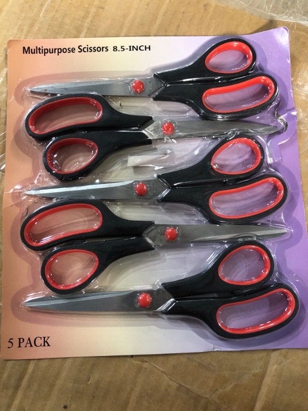 Photo 2 of Scissors, Multipurpose Pack of 5, Right/Left Hande