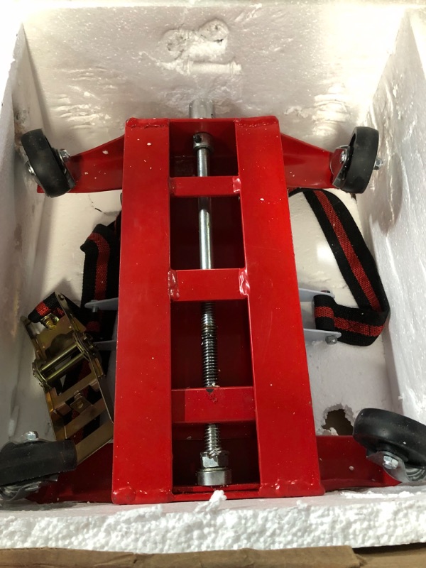 Photo 3 of AFF Heavy Duty Transmission Jack (Multiple Weight Capacities) - Constructed with High-Grade Steel, Red 450 lbs Capacity