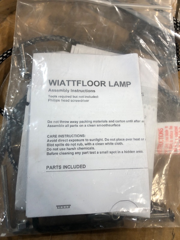 Photo 4 of ***NOT FUNCTIONAL - FOR PARTS - NONREFUNDABLE - SEE NOTES***
Wiatt Floor Lamp, Black