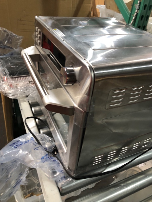 Photo 3 of ***DAMAGED - DENTED - SEE PICTURES - POWERS ON***
COSORI Air Fryer Toaster Oven, 12-in-1, 26QT Convection Oven Countertop, Stainless Steel 