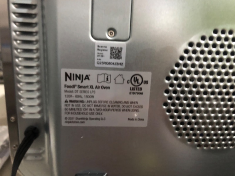 Photo 9 of **PARTS** **SEE CLERK NOTES** Ninja DT251 Foodi 10-in-1 Smart XL Air Fry Oven