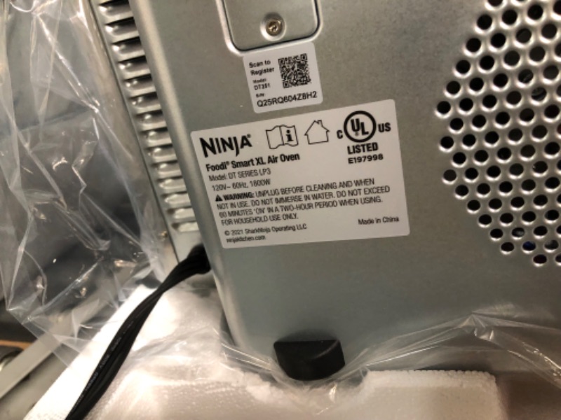 Photo 10 of **PARTS** **SEE CLERK NOTES** Ninja DT251 Foodi 10-in-1 Smart XL Air Fry Oven