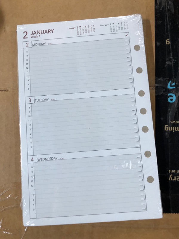 Photo 3 of AT-A-GLANCE 2023 Weekly Planner Refill, Hourly, 12028 Day-Timer, 5-1/2" x 8-1/2", 